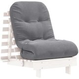  Futon na razvlačenje s madracem bijeli 60x206x11 cm borovina | Eponuda.com