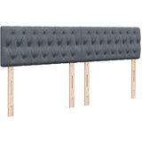 vidaXL Krevet s oprugama i madracem tamnosivi 200x200 cm baršunasti | shoptok.hr