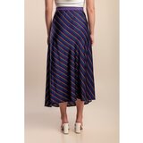 Fenzy Plus Size Suknja S Prugastim Printom, Ljubičasta | shoptok.hr