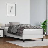 The Living Store Posteljni okvir bel 100x200 cm umetno usnje - Box Spring Posteljni Okvir, (21521551) Cene