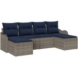 vidaXL Set sofe 6 kom. Siva Poliester - Siva | shoptok.hr