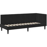  Kutni krevetni okvir s madracem 2 kom. Crna 80 x 200 cm Baršun | Shoptok.si