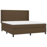  box spring s madracem LED tamnosmeđi 160x200 cm tkanina | shoptok.hr