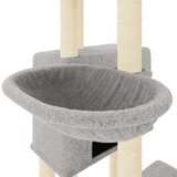 vidaXL Mačje drevo s praskalniki iz sisala svetlo sivo 122 cm | Shoptok.si