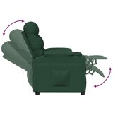  Naslonjač od tkanine tamnozeleni - Tamnozelena 1 | shoptok.hr