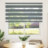 vidaXL Zebra senčilo temno sivo 145x150 cm tkanina širina 140,9 cm, (22047024) | Shoptok.si