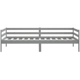  Dnevni ležaj od masivne borovine sivi 90 x 200 cm | Eponuda.com