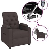  Električni naslonjač od tkanine tamnosmeđi - Tamno smeđa 1 | shoptok.hr
