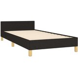  Okvir za krevet s uzglavljem crni 90x190 cm od tkanine | shoptok.hr