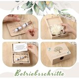 NAMALU 4x Lesena darilna škatla za birmo z epruveto in kartico | Shoptok.si