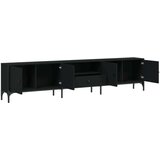 TV ormarić s ladicom crni 200 x 25 x 44 cm konstruirano drvo | shoptok.hr