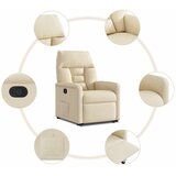  Naslonjač na podizanje od tkanine krem | shoptok.hr