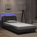  Okvir kreveta s LED-om bez madraca Hvar sivi 100 x 200 cm | shoptok.hr