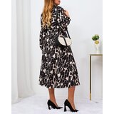 Resti Black and beige patterned women's maxi dress | Eponuda.ba