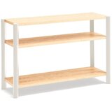 Teulat Krem/u svijetloj prirodnoj boji regal u dekoru hrasta 126x84x43 cm Bona – | shoptok.hr