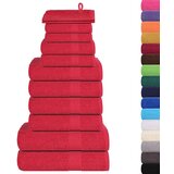  12-dijelni set ručnika crveni 360 gsm 100 % pamuk | shoptok.hr