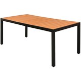  Vrtni stol smeđi 185 x 90 x 74 cm aluminijum i WPC | shoptok.hr