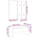  Set namještaja za hodnik izrađen od starog drveta | shoptok.hr