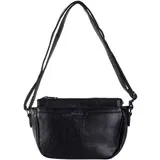 Fashion Hunters Black women's messenger bag with a long strap