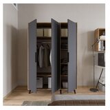 Hanah home Ormar Aden 120, 120 x 192 x 45 cm, Antracit | Eponuda.ba