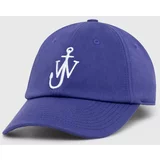 JW Anderson Pamučna kapa sa šiltom Baseball Cap boja: ljubičasta, s aplikacijom, AC0198.FA0349.830