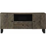 TV ormarić crni 105 x 33 x 46 cm od masivnog drva manga | shoptok.hr