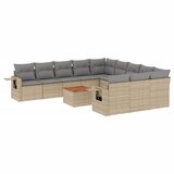  12-dijelni set vrtnih sofa od poliratana s jastucima bež | shoptok.hr