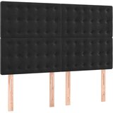  Uzglavlja 4 kom crni 72 x 5 x 78/88 cm baršunasta | shoptok.hr