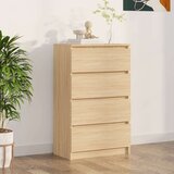  Komoda sonoma hrast 60x35x98,5 cm konstruiran les, (20621425) Cene