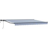  Ručni okvir tende s LED-ima Plava i bijela 5 × 3 5 m - Plava i bijela Antracit 5 × 3 5 m | shoptok.hr