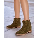 Resti Cowboy-style ankle boots on a covered wedge Blueston | ePonuda.com