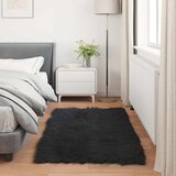  Tepih od umjetne ovčje kože TAFALLA Crna 80 x 150 cm Poliester | shoptok.hr