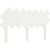 Maison Chic posteljno vzglavje - vzglavna omarica - nočna omarica belo 151,5x3x81 cm trdna borovina, (21706050) Cene