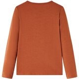  Dječja majica s dugim rukavima boja konjaka 116 | shoptok.hr