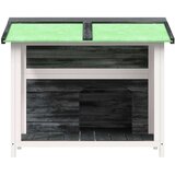  Kućica za pse siva 96 x 87 x 80 5 cm od masivne borovine | shoptok.hr