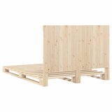  Okvir za krevet s uzglavljem 160 x 200 cm od masivne borovine | shoptok.hr