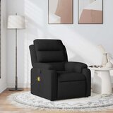 vidaXL masažni naslanjač črno blago | Shoptok.si