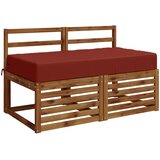  Jastuk za sjedalo SOEST 100% poliester Crvena 120 x 80 x 15 cm Slike