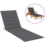 vidaXL Blazina za ležalnik antracitna 200x70x3 cm blago | Shoptok.si