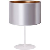  Duolla - Stona lampa CANNES 1xE14/15W/230V, prečnika 20 cm, srebrna/bakarna/bela | Eponuda.com