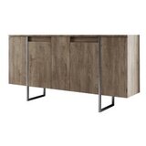 Hanah home komoda luxe walnut silver | ePonuda.com