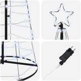  LED božićno drvce EKENAS 250 cm 390 LED lampica Hladna bijela Slike
