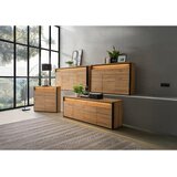 Voleo komoda, črna, hrast artisan | Shoptok.si