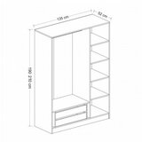 Hanah home garderober kale white 2251
