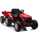 Lean_Toys Otroški traktor 24V s prikolico rdeča | Shoptok.si