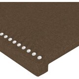  Posteljno vzglavje temno rjavo 93x16x118/128 cm blago, (20954119) | Shoptok.si
