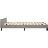  Posteljni okvir z vzglavjem svetlo siv 140x190 cm žamet, (20788566) | Shoptok.si