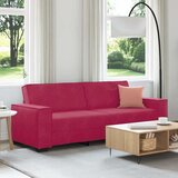  Trosjed Kauč Vinsko Crvena 220x78x84 cm Baršun | shoptok.hr