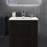 Ideal Standard temno rjava stenska omarica za pod umivalnik v hrastovem dekorju 60x63 cm i.life b | Shoptok.si