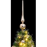  Umjetno božićno drvce 150 LED s kuglicama i snijegom 150 cm | shoptok.hr